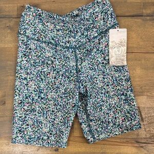 SAGE Multicolor Floral Bike Shorts